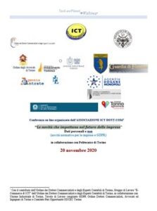 Read more about the article Webinar Associazione ICT Dott Com – Privacy & GDPR
